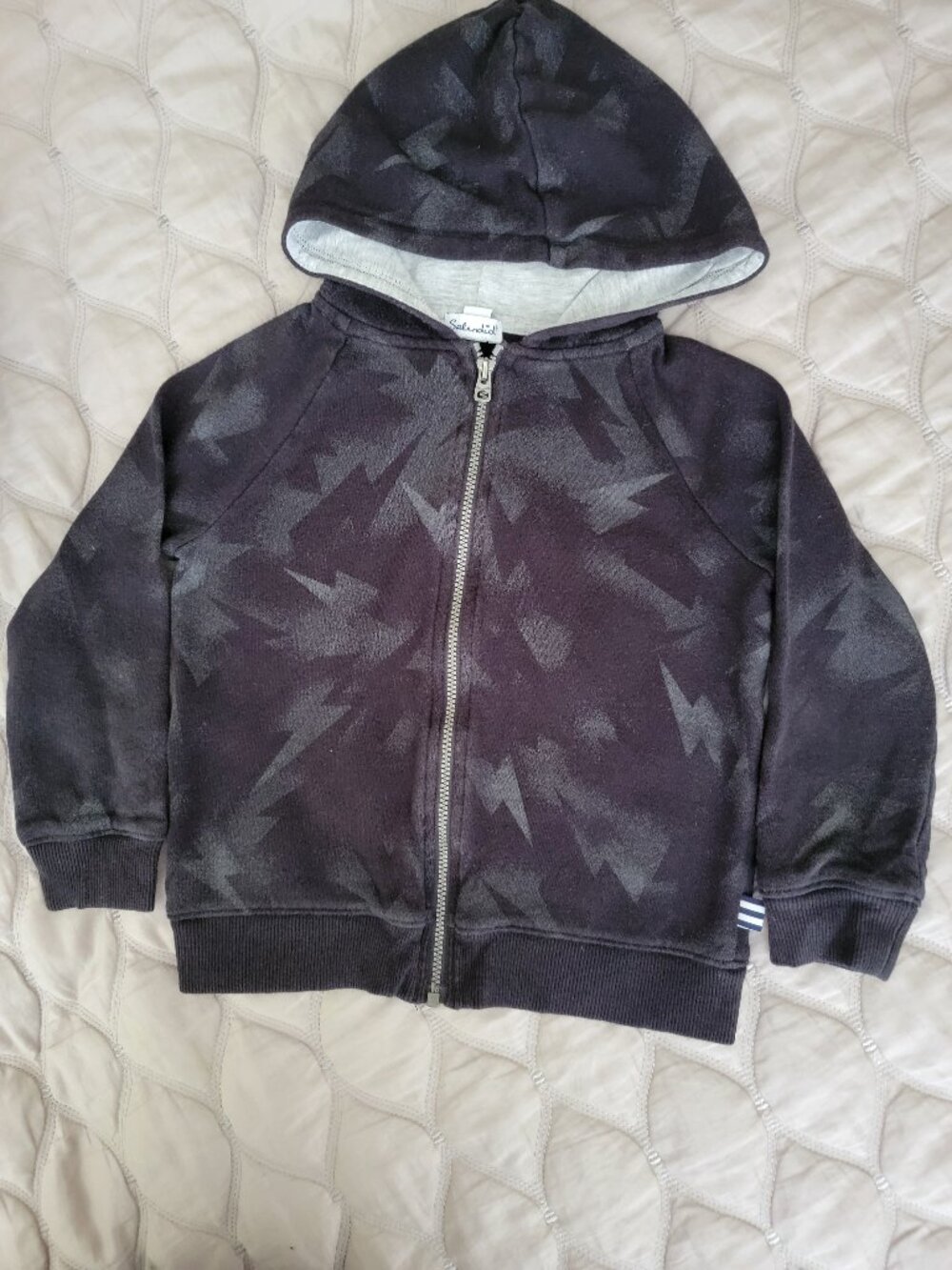 Splendid Kids Lightning Bolt Zip-Up Hoodie, 4-5